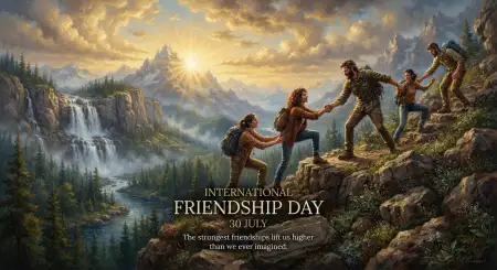 Free International Friendship Day Ai Generated Artwork For Social Media Image Download
