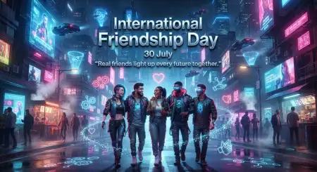 Free International Friendship Day Banner Design Image Download