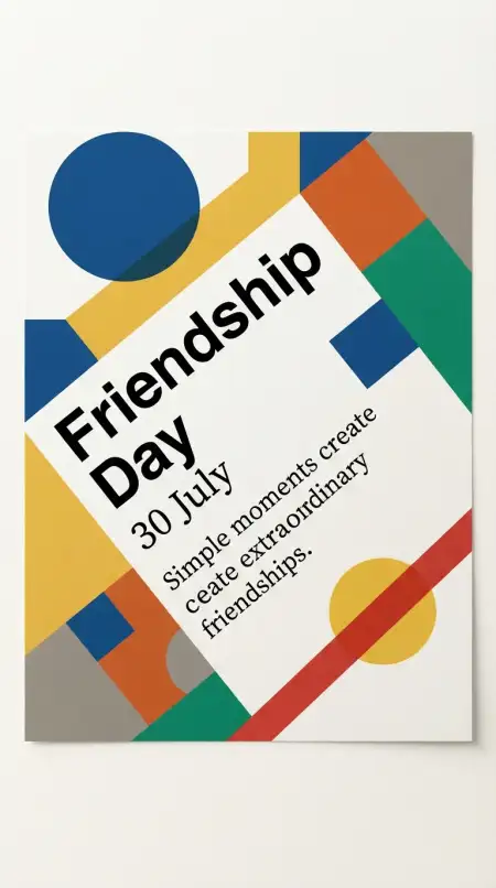 international friendship day flyer design
