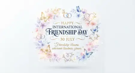 international friendship day premium psd template