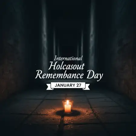 Free International Holocaust Remembrance Day Awareness Blog Topic Background Download