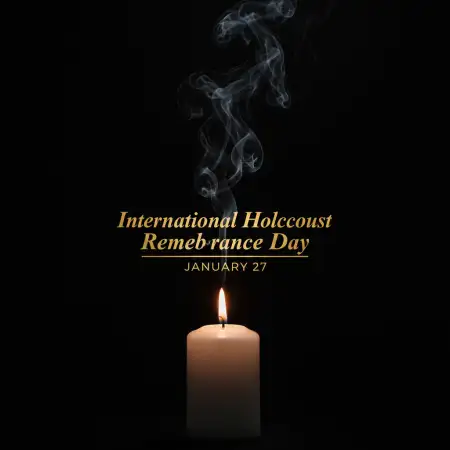 Free International Holocaust Remembrance Day Awareness Campaign Background Download
