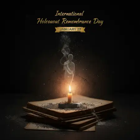 Free International Holocaust Remembrance Day Candle Image Background Download