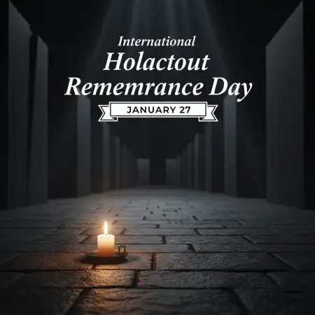 Free International Holocaust Remembrance Day Editorial Content Background Download