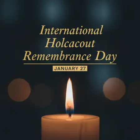 Free International Holocaust Remembrance Day Educational Infographic Background Download