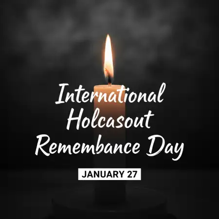 Free International Holocaust Remembrance Day Facebook Post Background Download