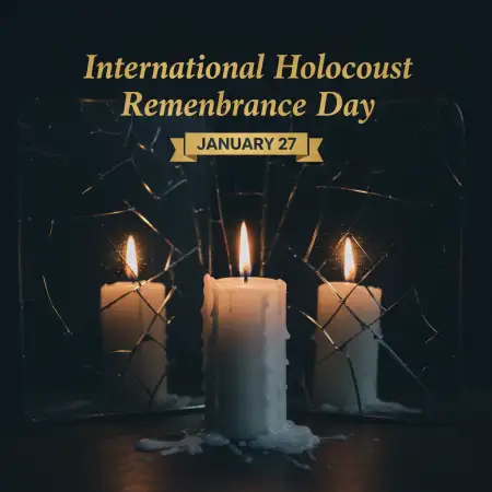 Free International Holocaust Remembrance Day Historical Awareness Background Download