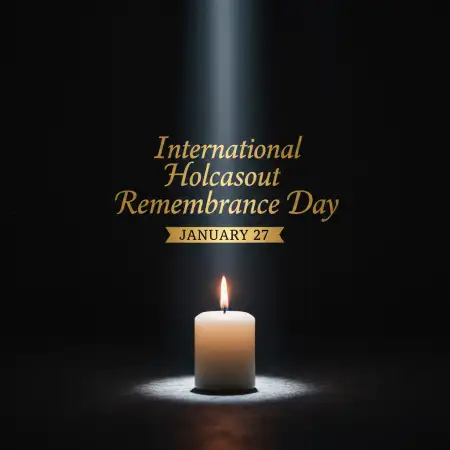 Free International Holocaust Remembrance Day Poster Background Download