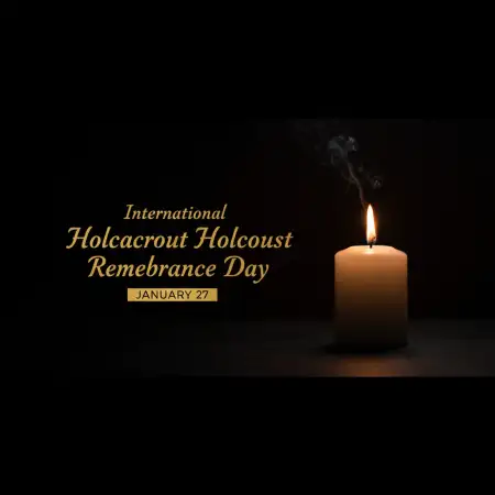 Free International Holocaust Remembrance Day Silent Tribute Background Download