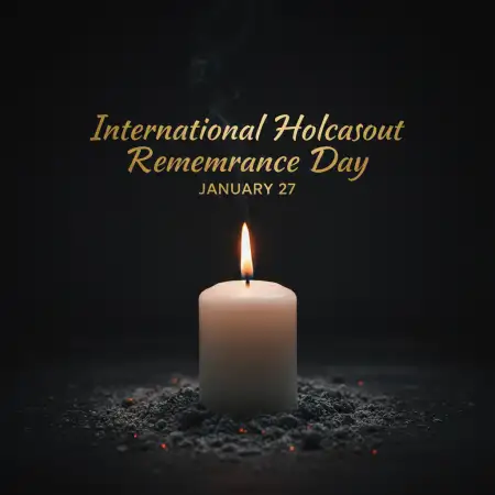 Free International Holocaust Remembrance Day United Nations Message Background Download