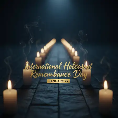 Free International Holocaust Remembrance Day Whatsapp Status Background Download