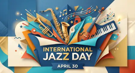 International Jazz Day 2026 Greetings Images - Free International Jazz Day 2026 Download