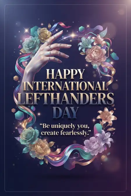 International Lefthanders Day 2026 Banner - Free International Lefthanders Day 2026 Download