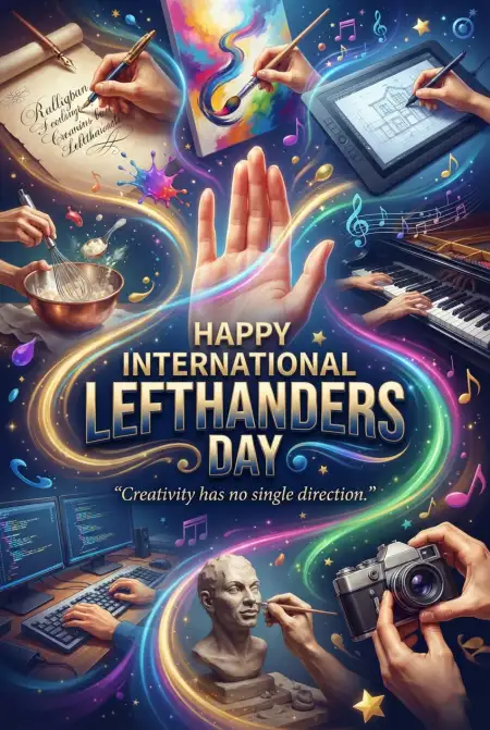 International Lefthanders Day 2026 Png - Free International Lefthanders Day 2026 Download