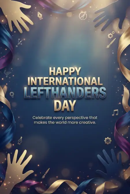 International Lefthanders Day Abstract Background 2026 - Free International Lefthanders Day 2026 Download