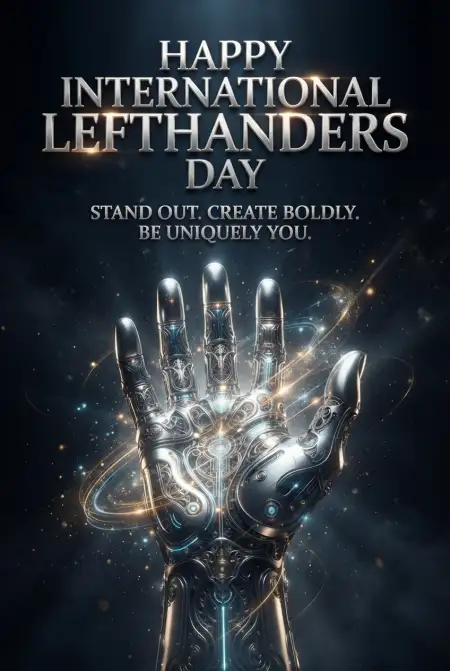 International Lefthanders Day Awareness Poster 2026 - Free International Lefthanders Day 2026 Download