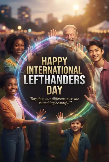 International Lefthanders Day Campaign Poster 2026 - Free International Lefthanders Day 2026 Download