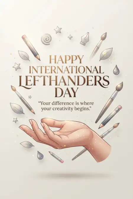 International Lefthanders Day Cartoon Illustration 2026 - Free International Lefthanders Day 2026 Download
