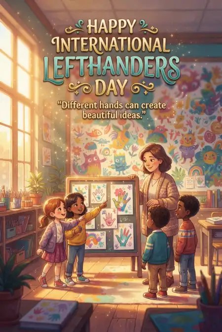 International Lefthanders Day Classroom Poster 2026 - Free International Lefthanders Day 2026 Download