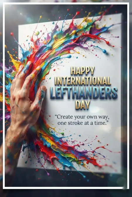 International Lefthanders Day Creative Poster Ideas - Free International Lefthanders Day 2026 Download