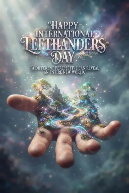 International Lefthanders Day Event Poster 2026 - Free International Lefthanders Day 2026 Download