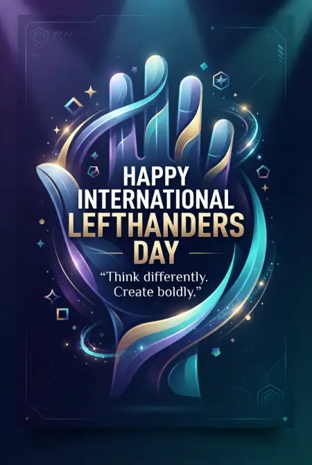 International Lefthanders Day Flyer Design 2026 - Free International Lefthanders Day 2026 Download