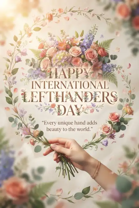 International Lefthanders Day Graphic Design Ideas - Free International Lefthanders Day 2026 Download