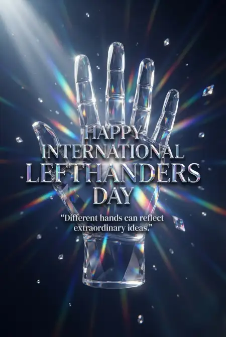 International Lefthanders Day Left Hand Transparent Png - Free International Lefthanders Day 2026 Download