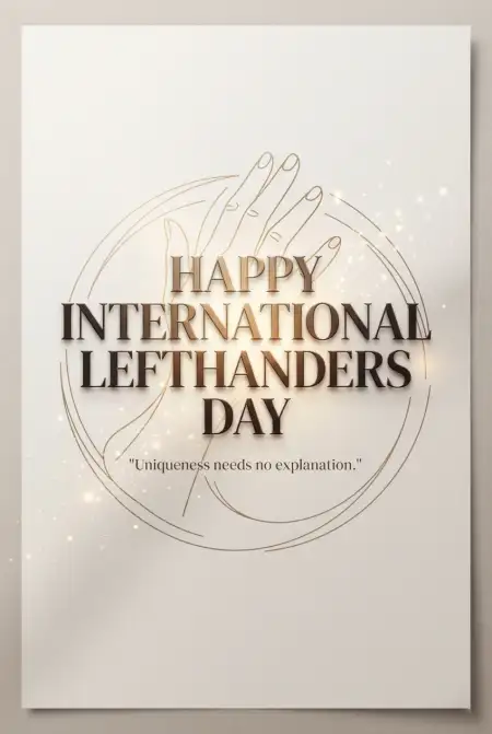 International Lefthanders Day Logo Design 2026 - Free International Lefthanders Day 2026 Download