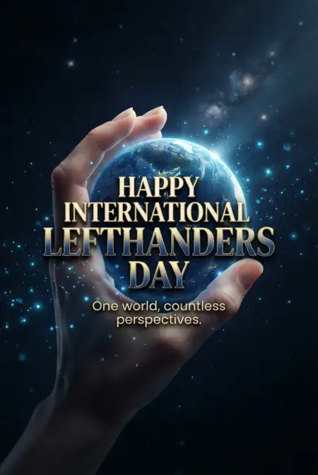 International Lefthanders Day Modern Background 2026 - Free International Lefthanders Day 2026 Download