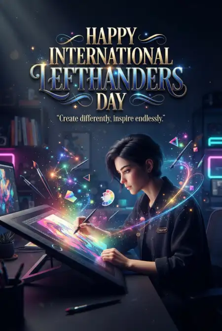 International Lefthanders Day Social Media Post 2026 - Free International Lefthanders Day 2026 Download