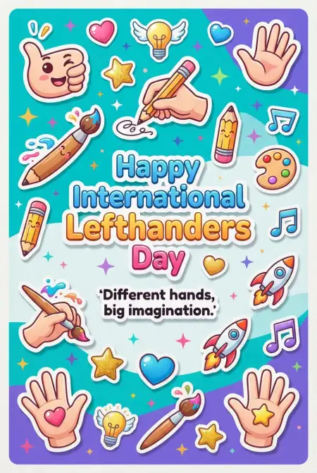 International Lefthanders Day Writing Left Hand Png - Free International Lefthanders Day 2026 Download