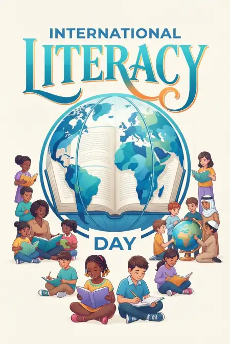 International Literacy Day 2026 Facebook Greeting Images - Free International Literacy Day 2026 Download