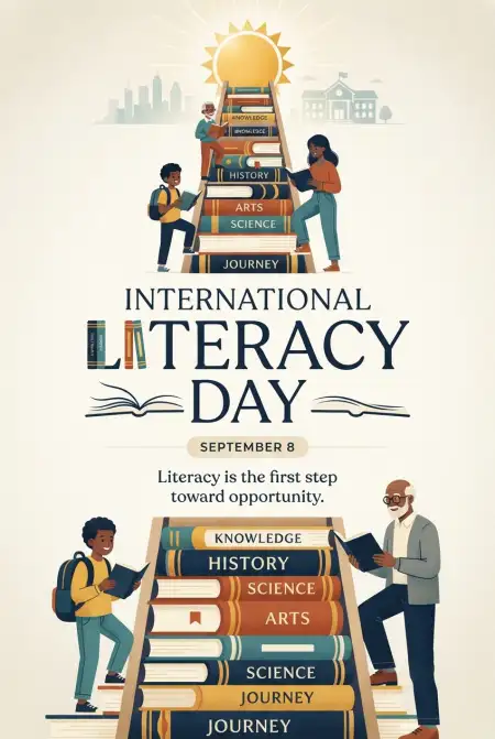 Free International Literacy Day 2026 Poster Design Image Download