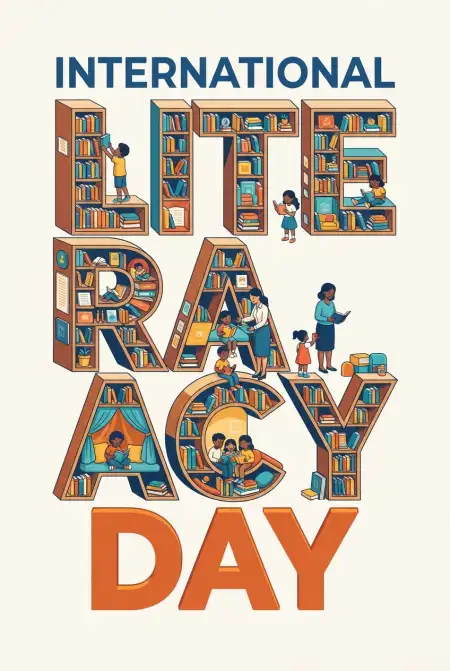 International Literacy Day 2026 Text Png - Free International Literacy Day 2026 Download