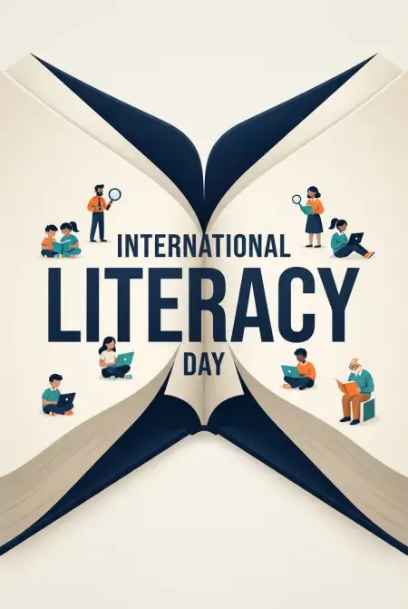International Literacy Day 2026 Viral Greeting Images For Social Media - Free International Literacy Day 2026 Download