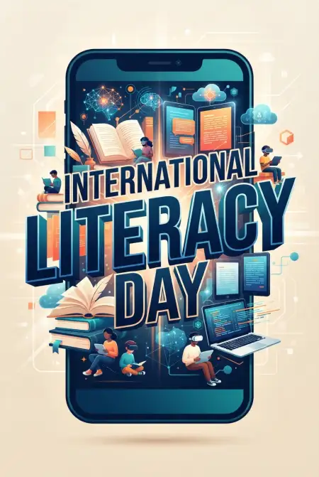 International Literacy Day 2026 Whatsapp Greeting Images - Free International Literacy Day 2026 Download