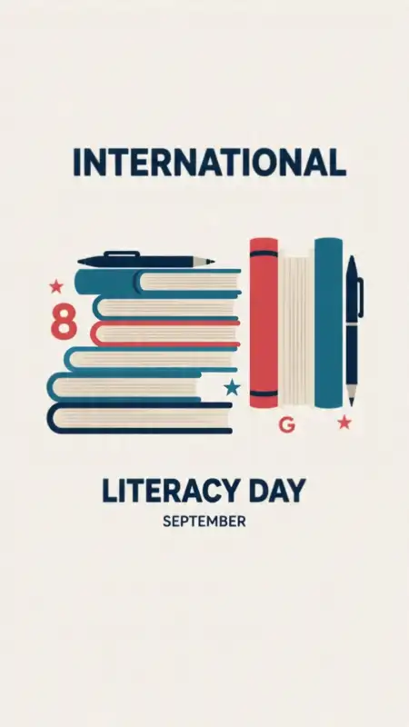 International Literacy Day Banner Background Free - Free International Literacy Day Download