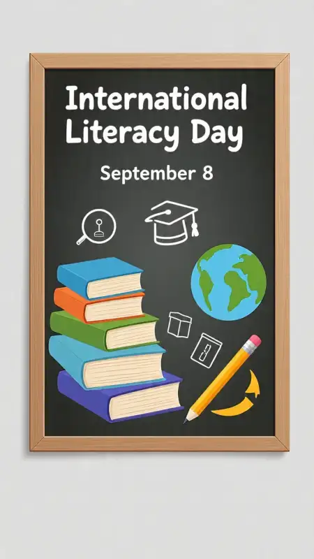 International Literacy Day Colorful Poster Background - Free International Literacy Day Download
