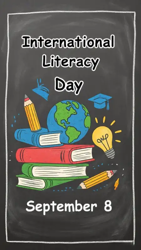 International Literacy Day Greeting Card Design Free - Free International Literacy Day Download