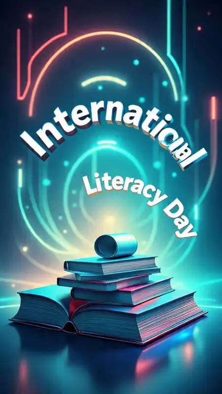 International Literacy Day Greeting Card Png - Free International Literacy Day Download