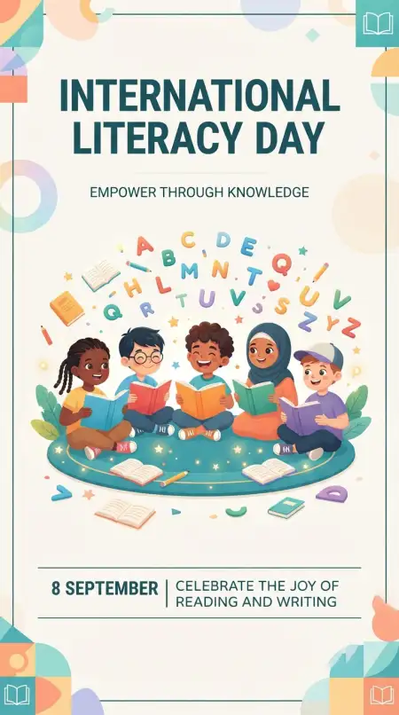 Free International Literacy Day Instagram Post Image Download
