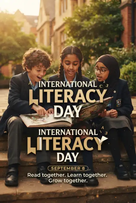 Free International Literacy Day Poster For Students Image Download