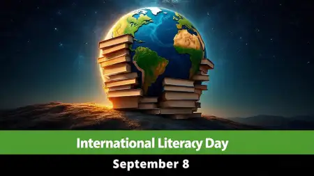 International Literacy Day Poster With Inspirational Quote - Free International Literacy Day Download