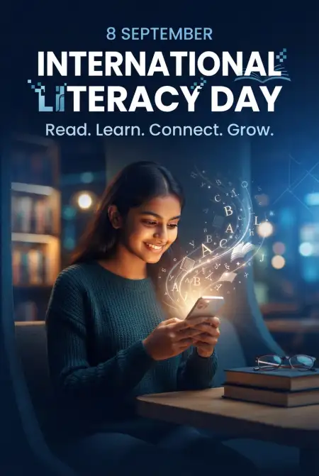 Free International Literacy Day Social Media Post Image Download