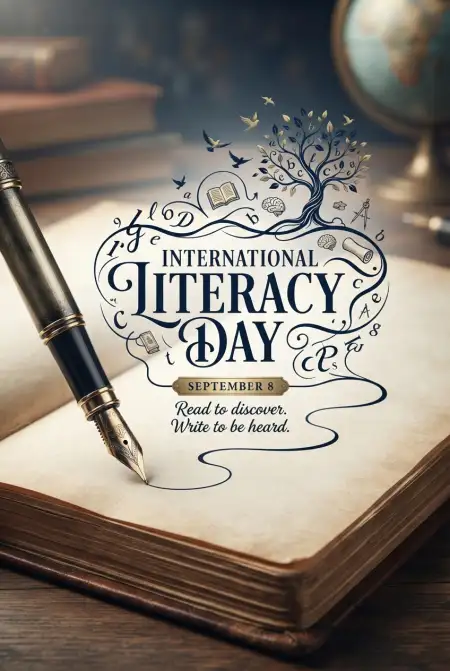 Free International Literacy Day Theme 2026 Image Download