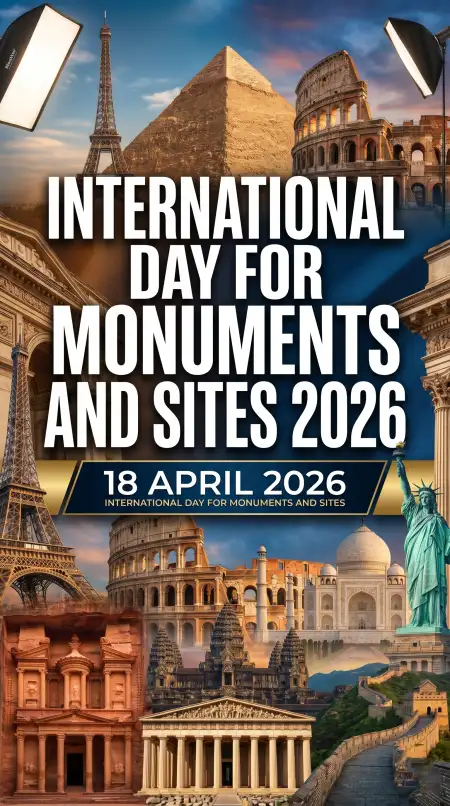 Free International Monuments Day 2026 Creative Flyer Design Free Background Image Download