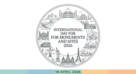 Free International Monuments Day 2026 Date Background Image Download
