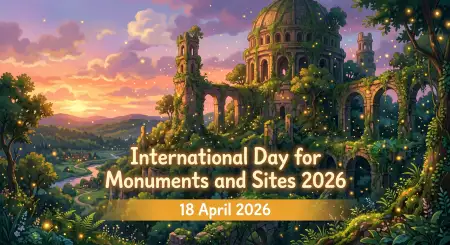 Free International Monuments Day 2026 Wishes Background Image Download