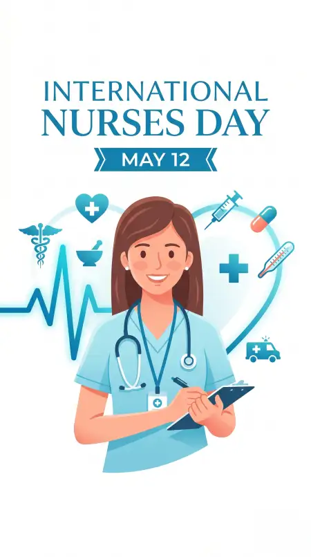 International Nurses Day 2026 Ai Generated Artwork - Free International Nurses Day 2026 Wishes Download